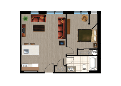 Cornwall Apartments - 1 Bedroom + Large Unit